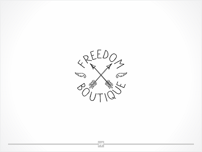 fredom boutique logo fredom boutique logo logo design