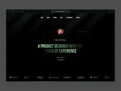 Spark Framer Template craftwork design framer landing portfolio template ui web website