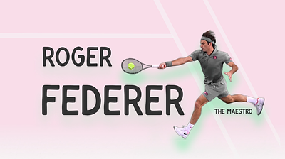 Roger Federer - The Maestro branding data visualization design discover federer figma illustration infographic popular ranking return rf roger roger federer serve tableau the maestro titles web design wins