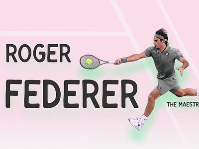 Roger Federer - The Maestro branding data visualization design discover federer figma illustration infographic popular ranking return rf roger roger federer serve tableau the maestro titles web design wins