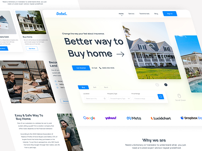 Real Estate Landing Page / Website / UI Design airbnb buy home consultancy dream house home house jabel landing design landing page real estate real estate web rent home rent house sell home ui ux website