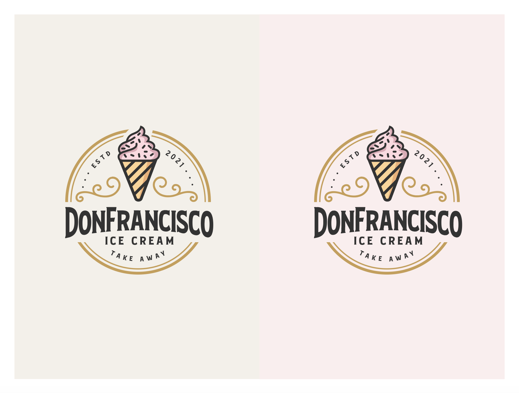 Creative Ice Cream Logo Design Symbol Vector PNG Images | EPS Free Download  - Pikbest