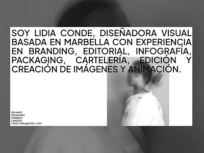 LidiaConde.es animations black brutalism clean creative design designer fullwidth gsap interactive minimal minimalism neu portfolio simple typography visual designer web white wordpress