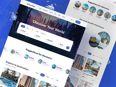 Travel Hive - Travel Agency Web Template adventure branding business business consulting design ecommerce landing page travellife travels ui user interface web design