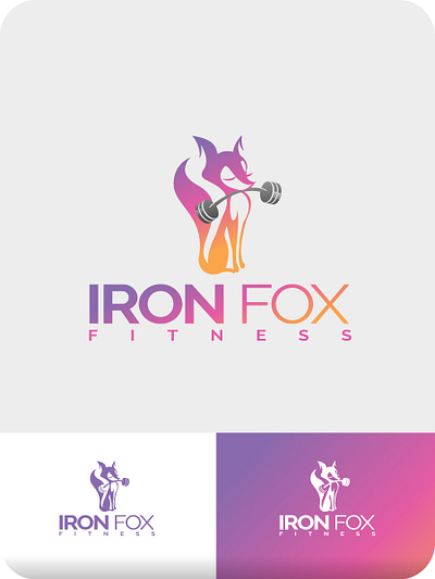 iron fox logo fox logo iron fox logo modern logo