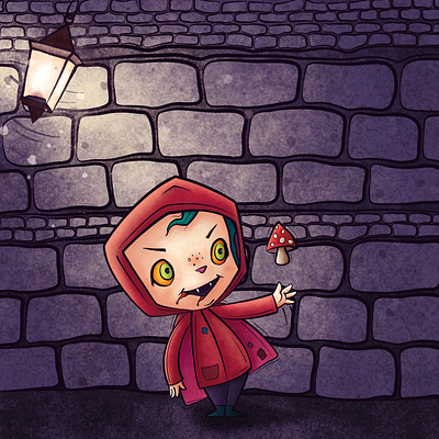 Little VampiRed Riding Hood Illustration affinity designer artwork character illustration digital art digital illustration illustration