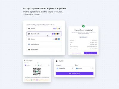 💰 Checkout components cards checkout components crypto payment gateway product design ui design ux design web app