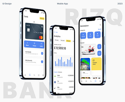 Redesign of the Rizq Bank Mobile App branding design mobile app redesign ui uiix design ux