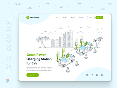 EV Charging Station Dashboard Design evchargingwebsite graphic design illustration ui ui ux ux website websitedesign