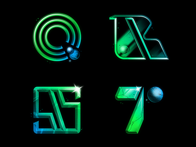 36 Days of Type - Q - T 36daysoftype adobe airbrush alien cosmic design ethereal green letter letterform lettering photoshop planet retro sci fi shape space texture type typography