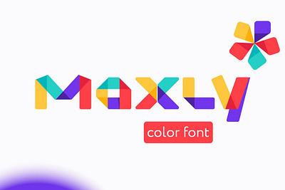 Maxly Colored font app branding design graphic design illustration logo typography ui ux vector