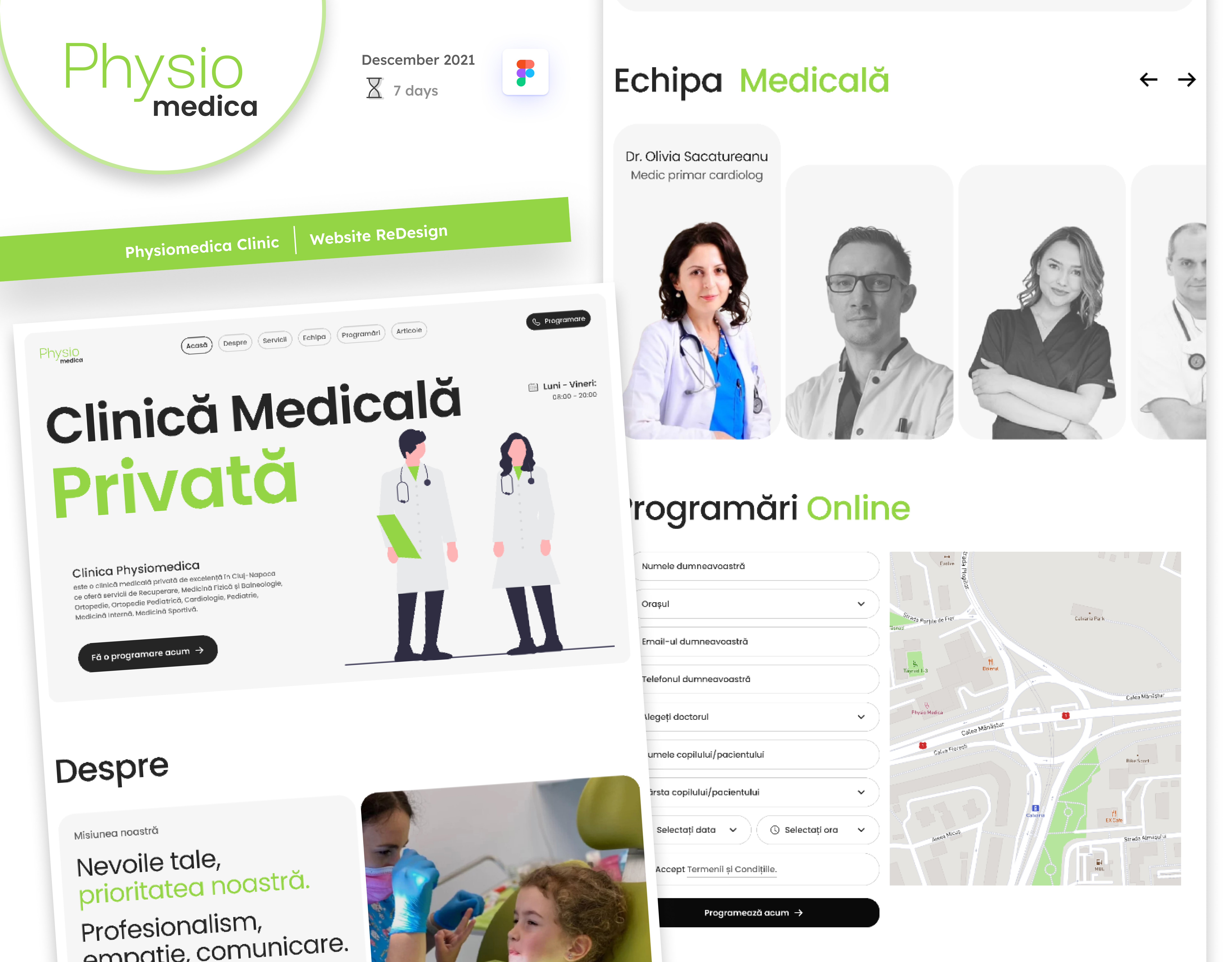 Physiomedica | Medical Website | Web Design | Redesign design illustration landingpage logo typography ui uiux design ux vector