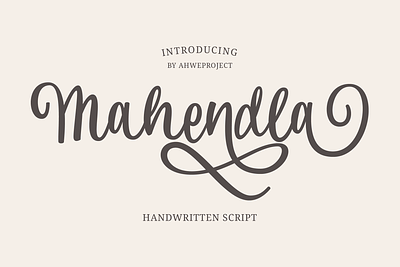 Mahendla - Handwritten Script clean