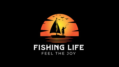 Fishing Life Logo Design (unused) boat logo brand book branding design fish fishing logo free logo graphic design illustration letter logo life lofotipo logo logo ideas logos trendy vector