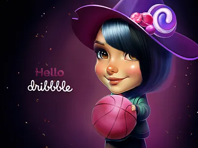 hello dribbble ! digital painting