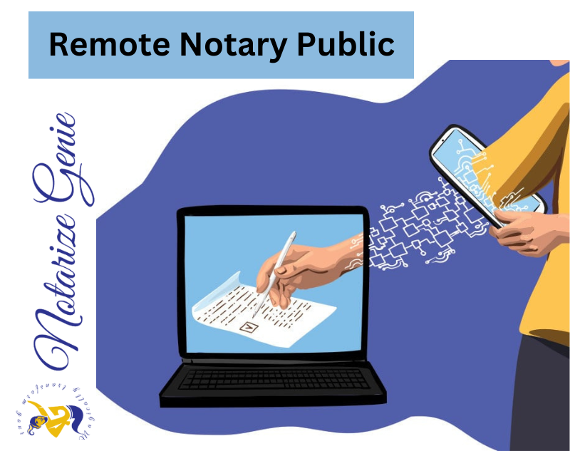 Remote Notary Public Notarize Genie by Notarize Genie on Dribbble