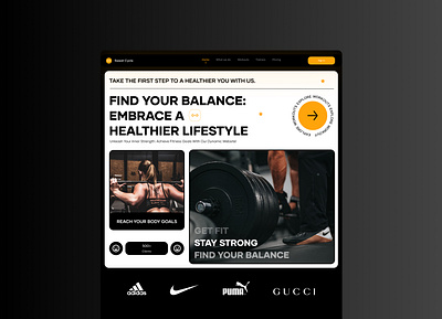 Sweat Cycle Fitness Landing Page