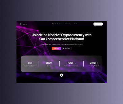 Crypto Plaza Landing Page