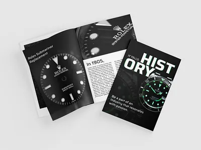 Rolex Magazine black book branding design graphic design green identity design layout layout design magazine oyster perpetual poster rolex rolex submariner submariner