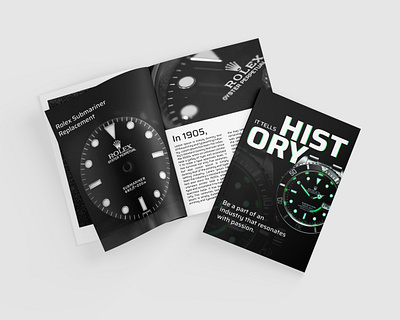 Rolex Magazine black book branding design graphic design green identity design layout layout design magazine oyster perpetual poster rolex rolex submariner submariner