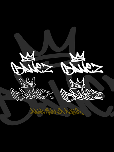 My Own Font! Graffiti Tag Style, called "Rawk Marker Round" font graffiti graphic design lettering logo own font typography