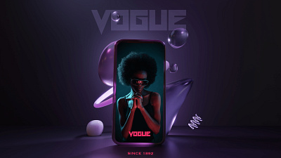 Vogue poster branding design graphic design illustration minimal ui vogue