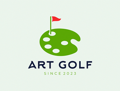 art golf art golf logo palette