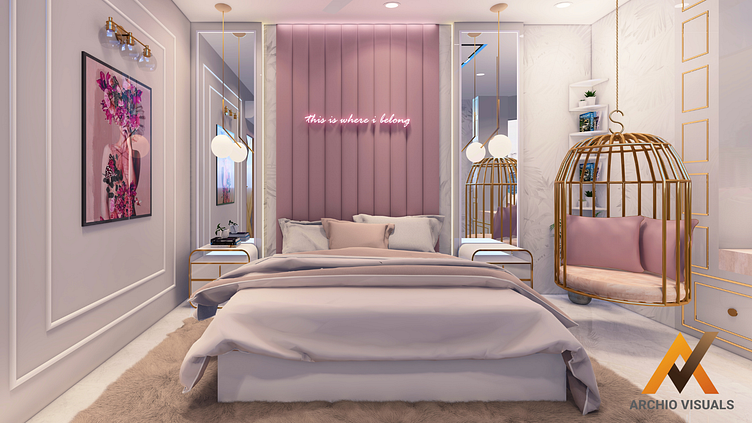 GIRL ROOM INTERIOR DESIGN by Iqra Mehmud on Dribbble
