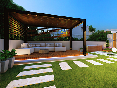 ROOFTOP GARDEN DESIGN 3dmodeling 3drendering architect design interior interior design rooftop garden design