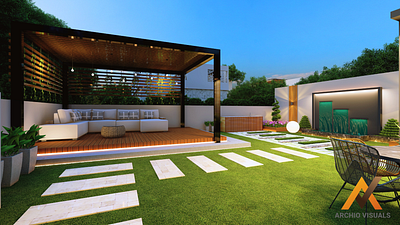 ROOFTOP GARDEN DESIGN 3dmodeling 3drendering architect design interior interior design rooftop garden design