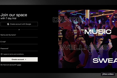 Case Study: Product Design for Dance Studio FWD_Space streaming platform