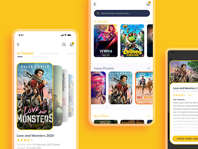 Merriment movies booking app movie search show