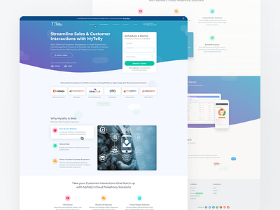 Call Center-Landing Page animation call center creative design flat design graphic design illustration interaction landing page minimalist modern responsive typography ui ux web design website