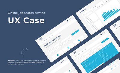 UX design of online job search service branding uiux user experience user interface ux web design