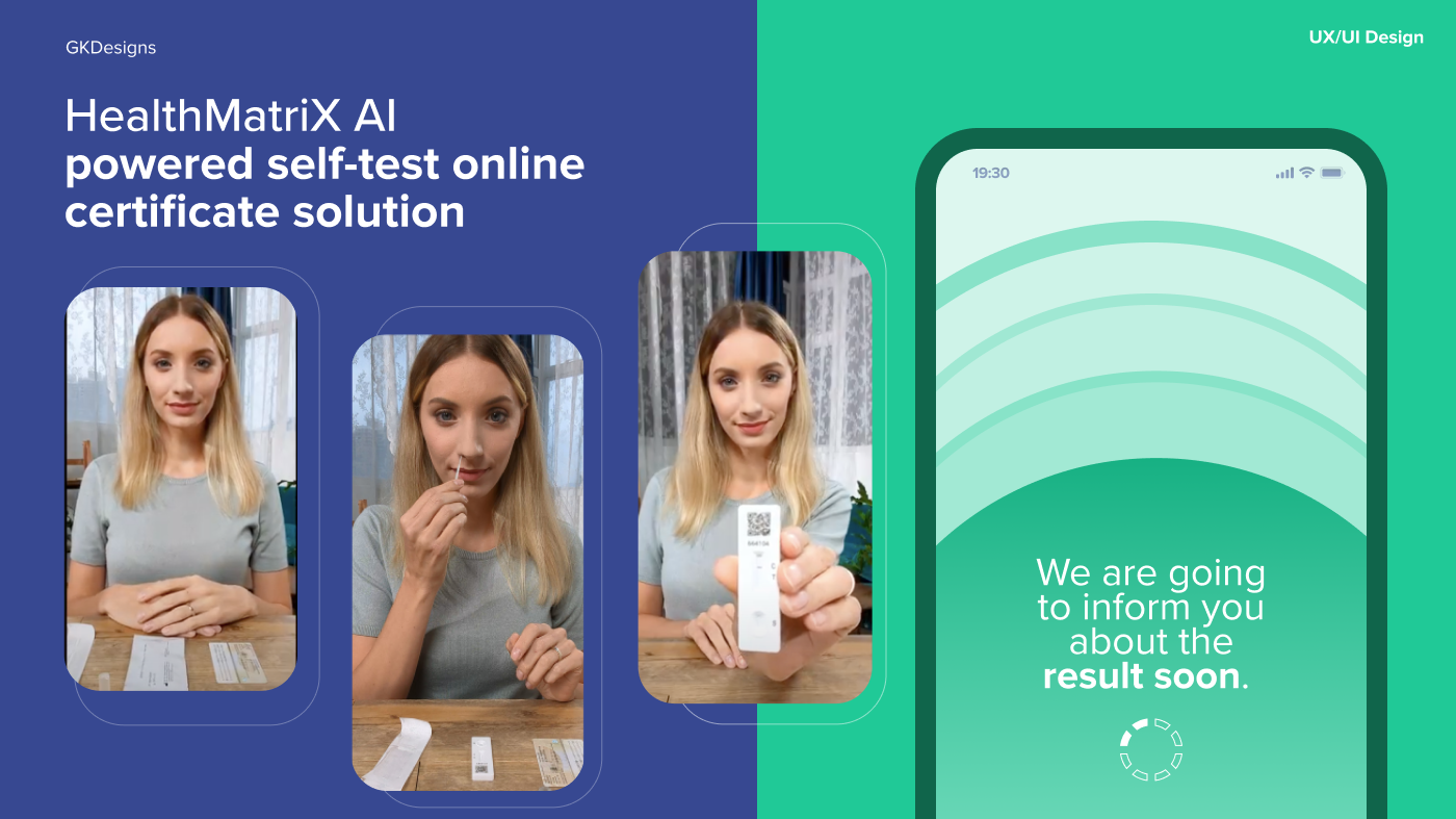 Ai Covid Self-test Online E-Certificate Solutions branding dashboard ui design design designs graphic design illustration prototyping ui ui design ux design vector visual design visualization