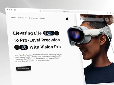 Apple Concept design figma landingpage ui