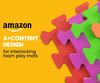 A+ CONTENT DESIGN FOR INTERLOCKING FOAM PLAY MAT a content amazon amazon a amazon a content amazon ebc brand brand identity branding branding project client client project content design design designing designing project ebc enhanced brand content graphic design project visual identity