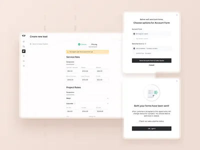 Independent Waste App calendar dashboard desktopapp form graphic design modal tablet ui ux