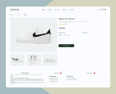 Suavis#2 design desktop ecommerce product product design ui ux webdesign