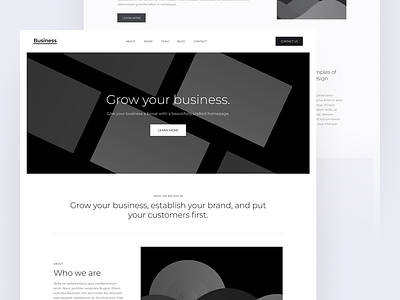 Business • Starter Website Template store