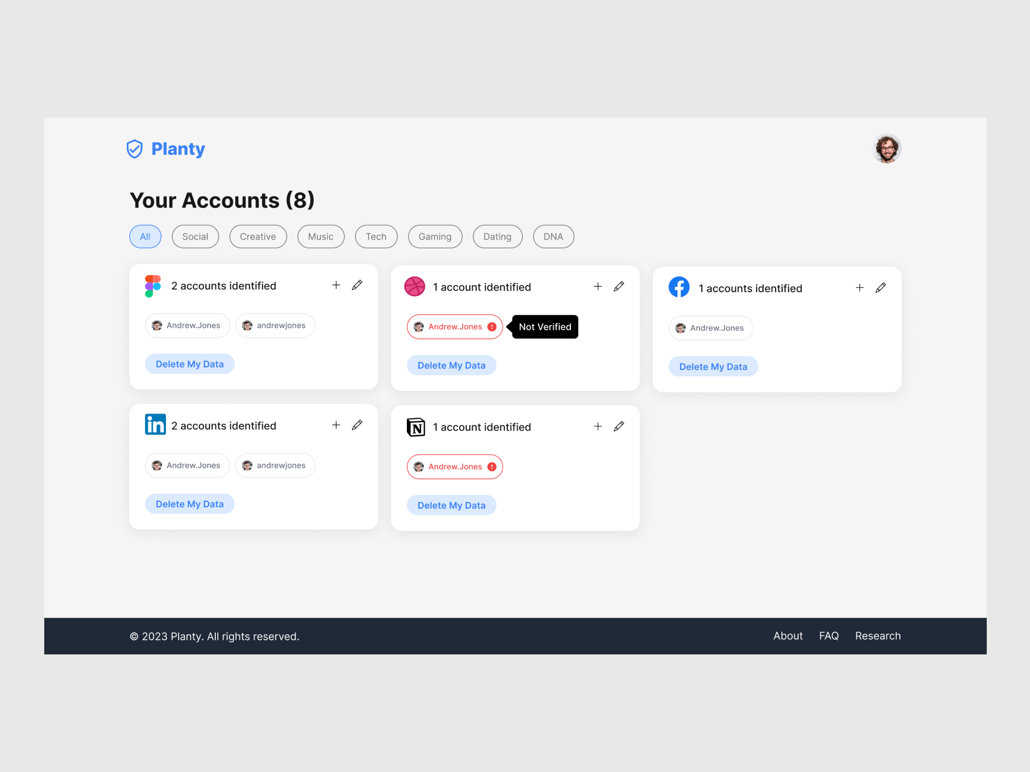 Data Privacy App app branding design typography ui ux