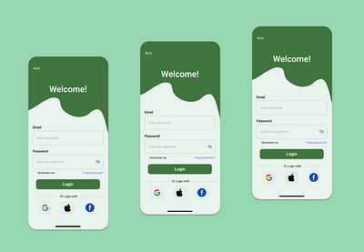 LOGIN Page app challenge daily ui design interface login sign up ui ux