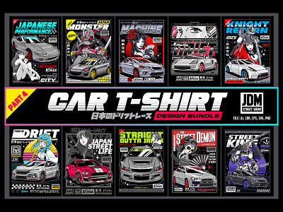 CAR T-SHIRT DESIGN BUNDLE part 4 - JDM Street Wear automotive bundle best car bundle car bundle japan car bundle japan culture japanese car bundle jdm jdm car bundle racing car bundle