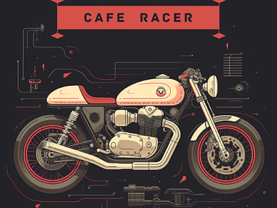 Cafe Racer Logo illustration logo