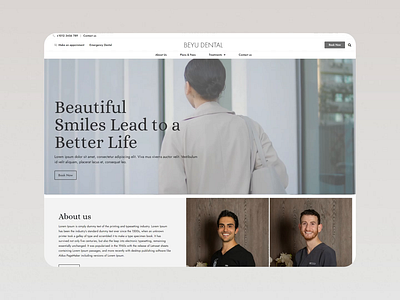 Radiant Smiles, Seamless Experiences: The UI/UX Design Evolution 3d animation branding dental clinic dentist dentist website design doctor website figma graphic design healthcare ui illustration logo medical typography ui ux web design