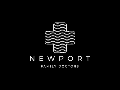 NEWPORT Family Doctors australia branding chekup creative creative design cross sign doctor family doctors health care illustrator logo logodesign medical medicine newport