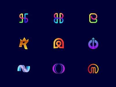 Modern logos brand identity design app brand brand design branding concept creative freelancer gradient logo hire icon identity identity designer logo logo collection logo design logo designer logofolio logos modern logo work