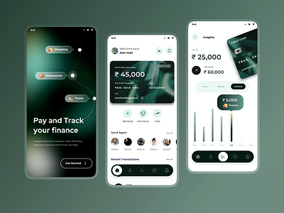 Finance App Design clean ui design design finance money pay ui uiux ux