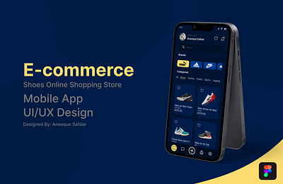 E-commerce Shoes Online Store UI/UX Design app branding design graphic design illustration logo typography ui ux vector