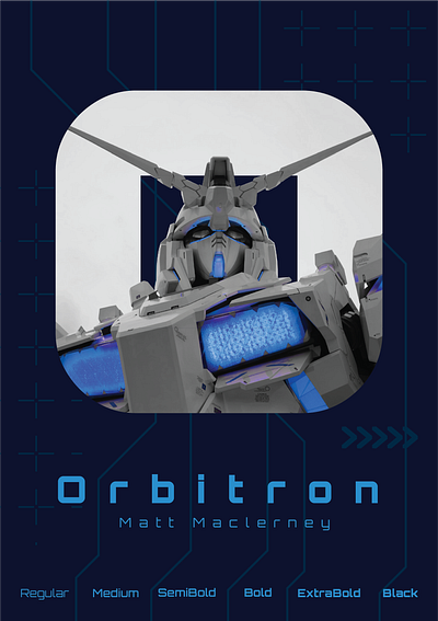 Brochure Orbitron Font brochure design font layout orbitron